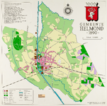 128677 Kaart Helmond 1890: industrieën in de Kanaalzone. Kaart 3 uit een serie van 5 over de ontwikkeling van de ...