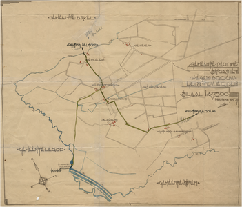 175305 Kaart van Brouwhuis waarop aangegeven situatie van de wegen., 01-1927