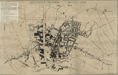 175306 Kaart van de Gemeente Helmond waarop met rode cirkel is aangegeven de plaatsen waarvoor een vergunning tot de ...