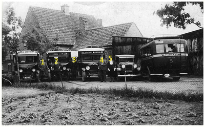 45544 Bus- en wagenpark van de gebroeders van Asten, Budel. F.C.M. van Asten ;, 1930