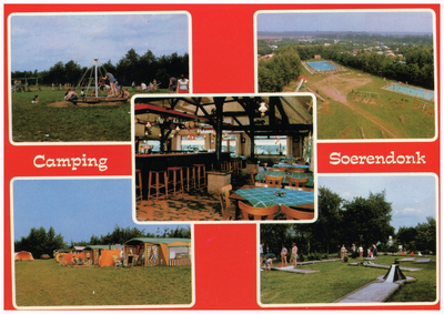 46573 Overzichtsfoto van 5 foto's: Camping Soerendonk, 25-08-1988