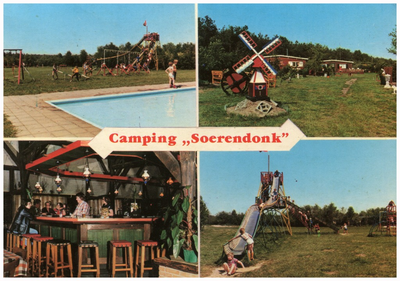 46574 Overzichtsfoto van 4 foto's: Camping Soerendonk, 1988