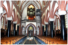 48814 Bouw nieuwe orgel Kerk in Budel, in aanbouw en in steigers, 2011