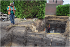 49171 Archeologische opgravingen De Burght , oude gracht de Weeme , Budel, 28-06-2017