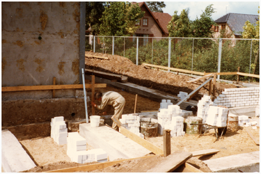 50619 Bouw openbare bibliotheek, Budel , circa1980