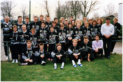 51279 Zwemclub Budel presentatie sponsorloop, Budel, 1992