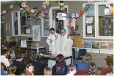 51511 Afscheid meester Jan van Weegberg op de St. Franciscusschool, Budel , 1977/1978