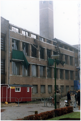 52121 Brand gemeentehuis, Budel, 1979