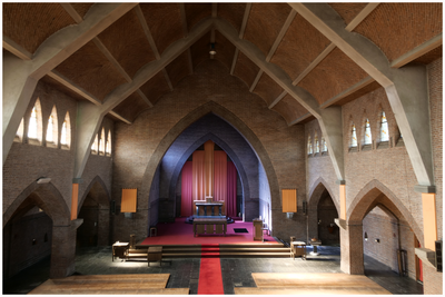 52385 Interieur kerk O.L.V Visitatie en H.Antonius van Padua, Budel-Schoot, 2023