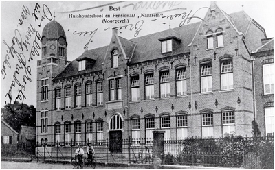 23380 Huize Nazareth, huishoudschool en pensionaat, aan de Hoofdstraat, ca. 1920