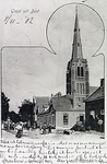 23383 Hoofdstraat met Sint de Odulphuskerk, ca. 1900