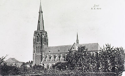 23394 De Sint Odulphuskerk, ca. 1920
