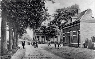 23458 Stationstraat, hoek Hoofdstraat, ca. 1915