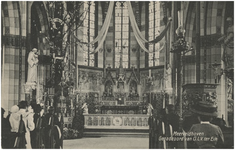 130934 Interieur van de R.K. kerk H. Lambertus; Genadeoord van Onze Lieve Vrouw ter Eik, 1911 - 1915