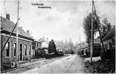 132298 Broek (Dorpstraat), richting Meerveldhoven, 1921