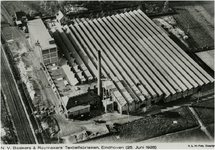 505305 Luchtfoto van Textielfabriek Baekers & Raymakers, Olmenlaan, 25-06-1928