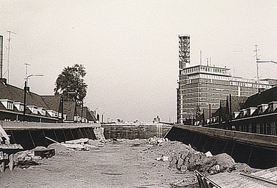 19036 Bouw van het viaduct in de Beukenlaan, 1962