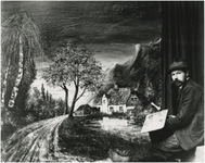 1641 Het schilderen van een panorama door landschapsschilder Jan Kruysen in opdracht van het fotografisch atelier van ...