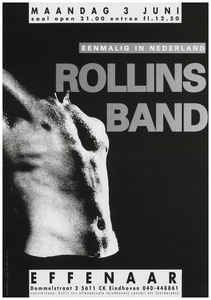 400136 Aankondiging van de Rollins Band uit Amerika, 3-6-1991