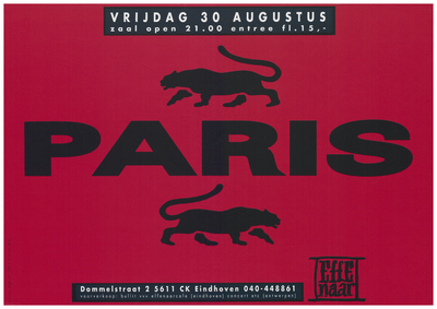 400143 Aankondiging van de Amerikaanse rapper Paris, 30-8-1991