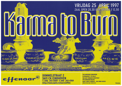 400528 Aankondiging van Amerikaanse band Karma to Burn., 25-3-1997