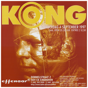 400550 Aankondiging van de Amsterdamse band Kong, 4-9-1997