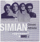 400762 Aankondiging van de Engelse bands Simian (nu bekend als Samian mobile disco ) en Athlete en de Eindhovense band ...