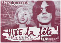 400788 Aankondiging van de Belgische band Viva la Fete, 13-6-2003