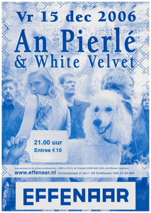 400922 Aankondiging van de Belgische zangeres An Pierlé en haar begeleidingsband White Velvet, 15-12-2006