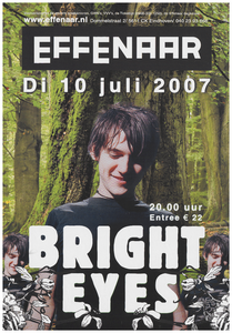 400951 Aankondiging van de Amerikaanse band Bright eyes, 10-7-2007