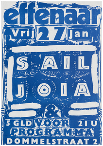 401111 Aankondiging van de oorspronkelijk uit Amsterdam afkomstige band Sail Joia (maar meer als de helft van de leden ...