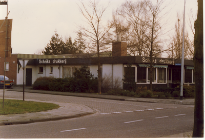 579184 Drukkerij Schriks aan de Burgemeester Wijnenstraat, februari 1990