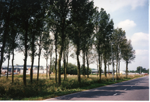 580454 Zicht op het industrieterrein vanaf de Nobisweg, juli 1995