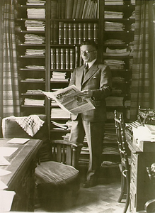 1908 De werkkamer van en met Karel Lodewijk Hendrik (Henri) van der Putt: burgemeester van Geldrop, 1936 - 1940