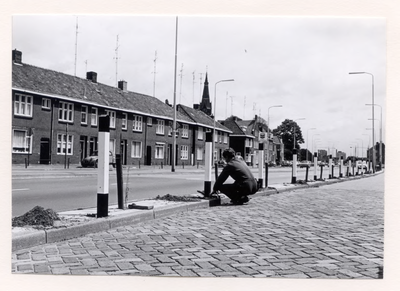 28962 Wegwerkzaamheden aan de Kronehoefstraat, 30-08-1972