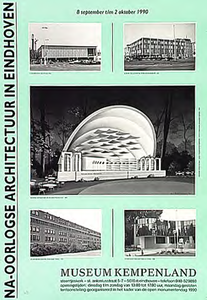 31830 Tentoonstelling na-oorlogse architectuur, georganiseerd in het kader van de open monumentendag 1990 in Museum ...