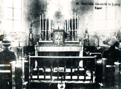 230039 Interieur van de kapel St. Henricusgesticht in Lierop, 1915