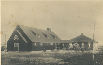 230120 R.K. noodkerk met pastorie, Kerkendijk, 1937