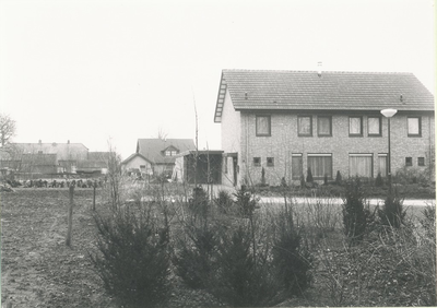 230805 Felicitestraat: met op achtergrond boerderij van Asten en huizen aan de Groenstraat, 28-01-1980