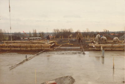 230828 werkzaamheden tijdens de nieuwbouw., 1980 - 1981