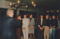 231526 Ontvangst van kampioenen van sport verenigingen groot Someren in het gemeentehuis, 13-11-1987