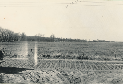 236842 Agrarische omgeving: gezien vanaf de Hugterweg in de richting van de Pan, 1965