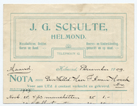 1237-21227 nota, J.G. Schulte, manufacturenhandel, manufacturen, garen, bedden, confectie, Telefoonnr.: 12, 01-12-1909