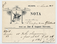 1262-21227 nota, Jan & August Stevens, leerlooierij, leer, 13-11-1901
