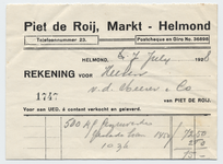 1272-21227 nota, Piet de Roij, Telefoonnr.: 23, 07-07-1928