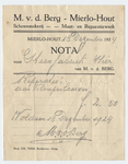 1311-21227 nota, M. v.d. Berg, schoenmaker, schoenen, 18-12-1924