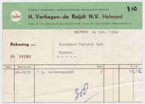 1331-21227 rekening, H. Verhagen-de Reijdt n.v., drukkerij, boek- en kantoorboekhandel, drukwerk, boeken, Telefoonnr.: ...