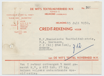 1348-21227 credit-rekening, De Wit's Textiel Nijverheid N.V., textielbewerkingsbedrijf, textielbewerkingsbedrijf, ...
