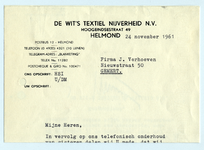 1353-21227 briefhoofd, De Wit's Textiel Nijverheid N.V., textielbewerkingsbedrijf, textielbewerkingsbedrijf, ...
