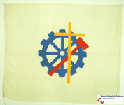 28 Vlag van VERENIGING / INSTELLING (niet benoemd) uit PLAATS (niet benoemd)Datering Vermoedelijk jaren 1950